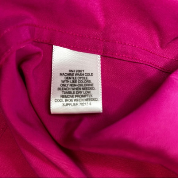 Claiborne Men’s Hot Rose Short Sleeve Button-Down Shirt - XL - NWT - Picture 6 of 8